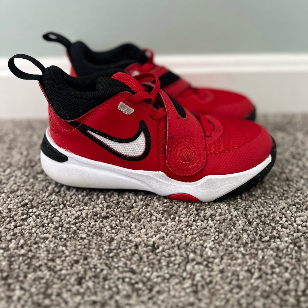 Nike Kids Red and Black Athletic Sneakers
